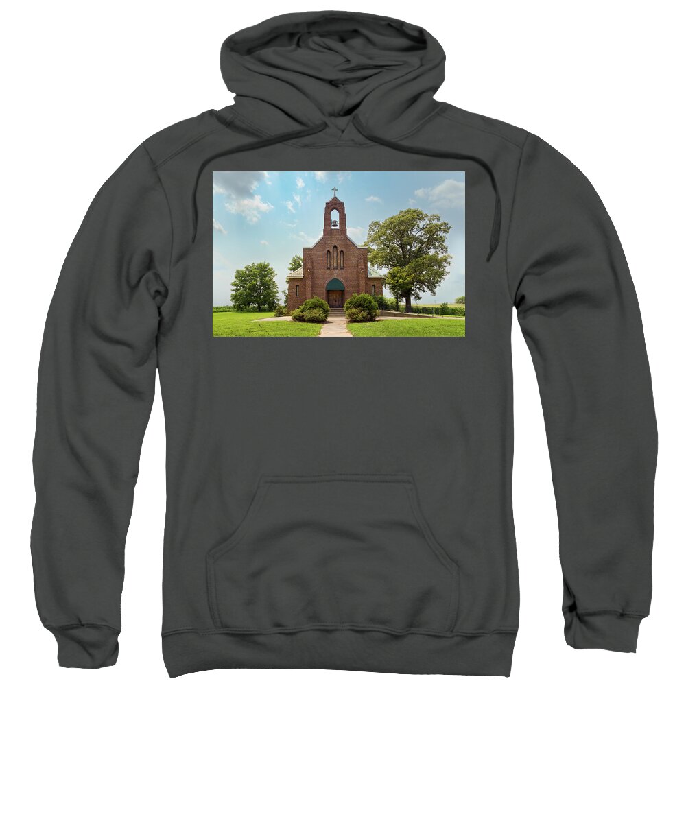 Church Sweatshirt featuring the photograph St Patrick's by Grant Twiss