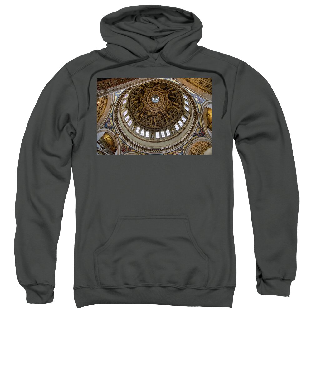 Stpaulscathedral Sweatshirt featuring the photograph St. Paul's Cathedral's Dome by Raymond Hill