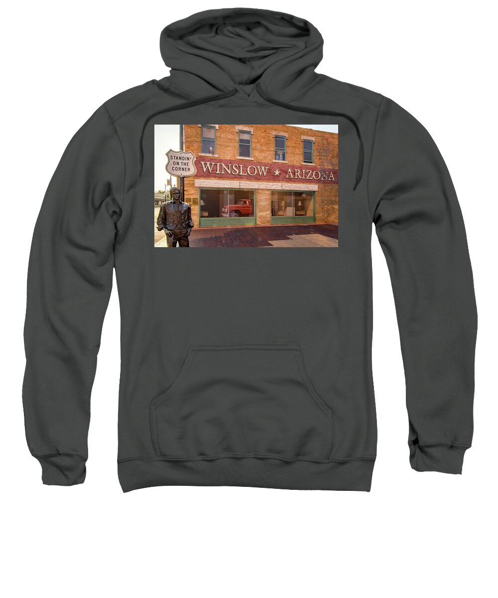  Sweatshirt featuring the photograph Standin' On The Corner by Paul LeSage