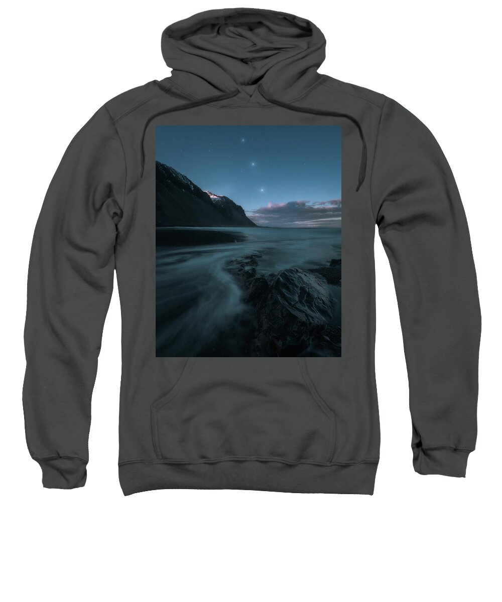 Star Sweatshirt featuring the photograph Starlight by Tor-Ivar Naess