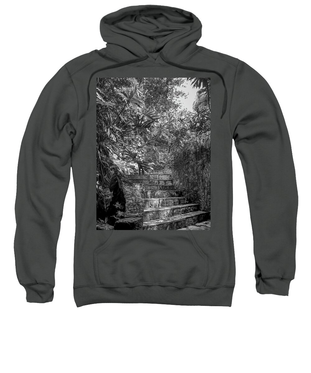 Chichen Itza Sweatshirt featuring the photograph Steps Near Cenote Chichen Itza by Frank Mari