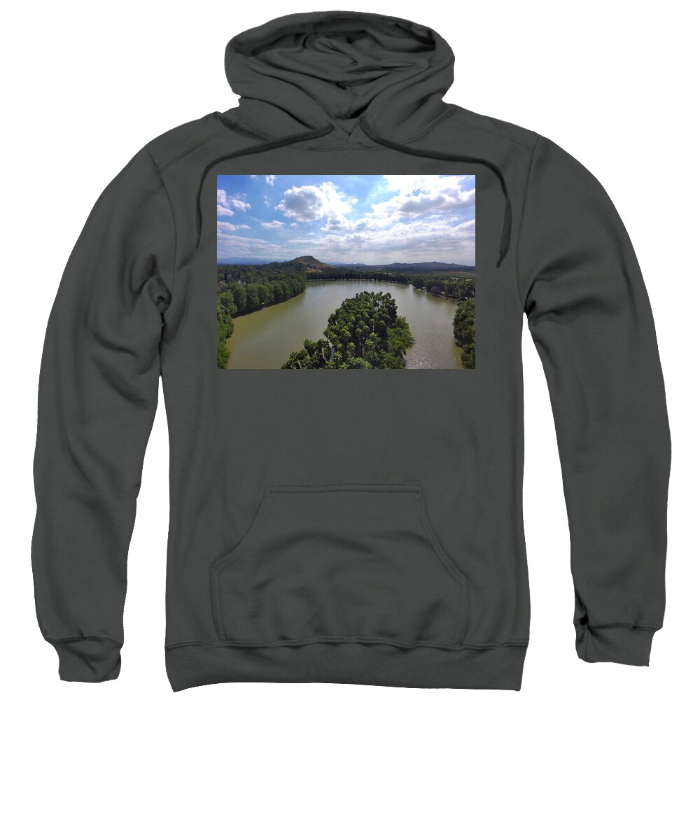 Lake Sweatshirt featuring the photograph Still Waters at Evans Lake by Marcus Jones