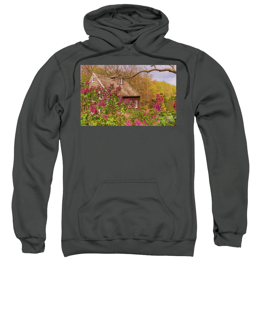 Mill Sweatshirt featuring the photograph Stony Brook Gristmill in Spring by Sean Mills