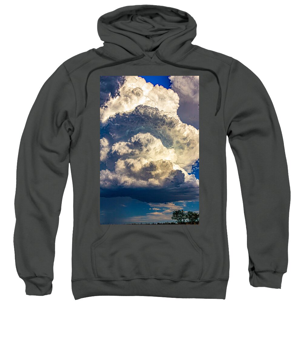 Nebraskasc Sweatshirt featuring the photograph Storm Chasing Nebraska Supercells 032 by Dale Kaminski
