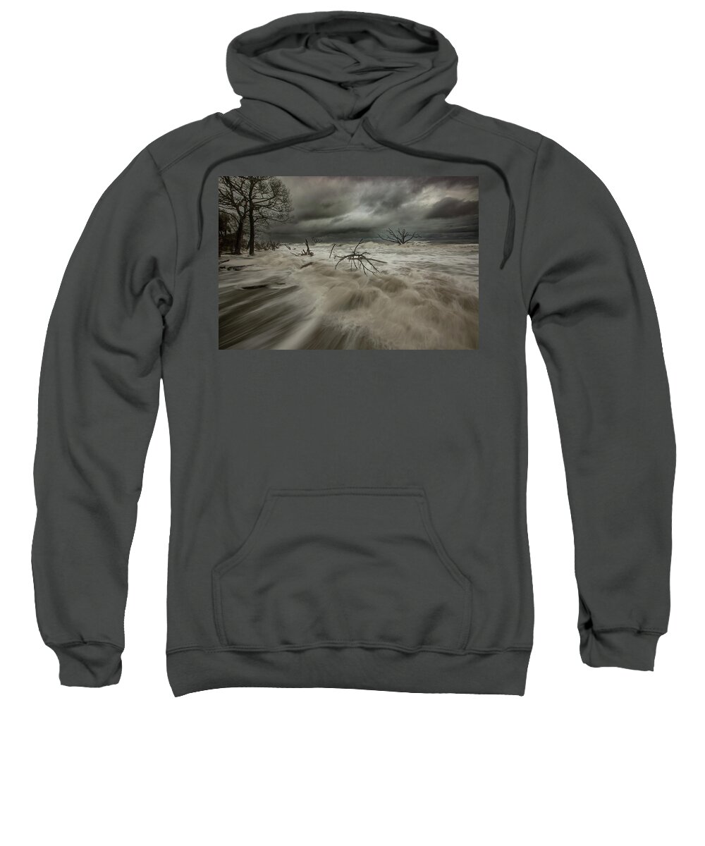 Surf Sweatshirt featuring the photograph Storms by Doug McPherson