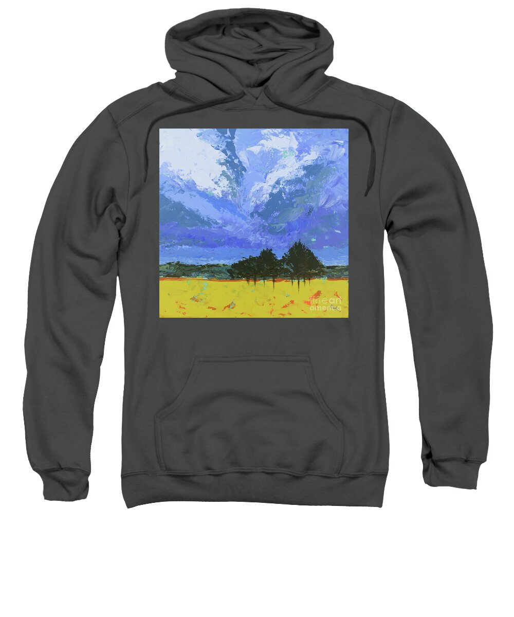 Storms Sweatshirt featuring the painting Stormy Days by Cheryl McClure