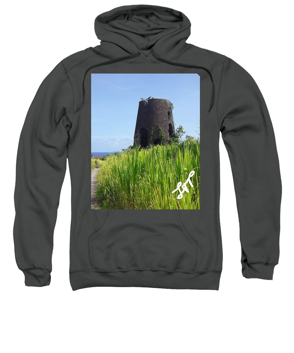 Sugar Mill Sweatshirt featuring the photograph Sugar Mill of the Gods by Esoteric Gardens KN