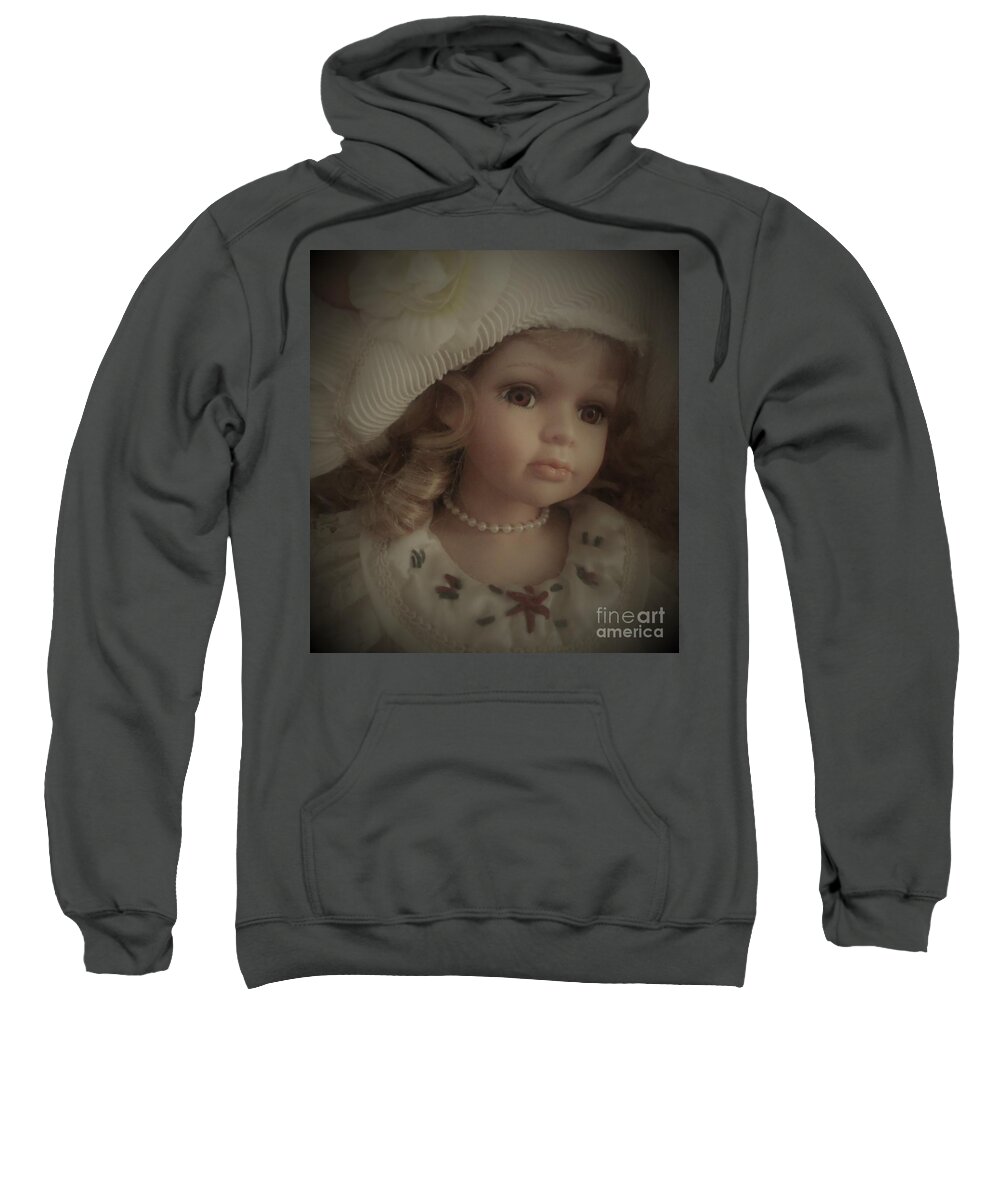 Doll Sweatshirt featuring the photograph Sunday Rose like's to Pose by Julie Grimshaw