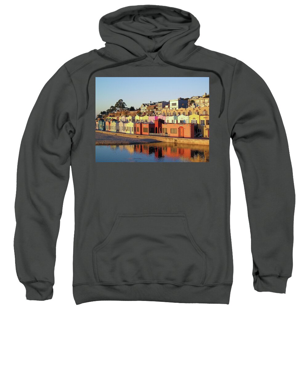 Capitola Venetian Hotel Sweatshirt featuring the photograph Venetian Gold by Jennifer Kane Webb