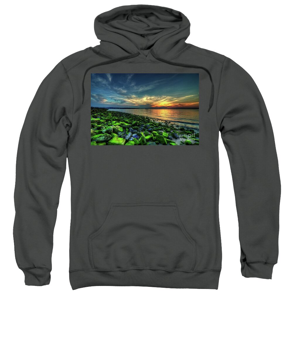 Morgan Park Sweatshirt featuring the photograph Sunset At Morgan Park by Jeff Breiman