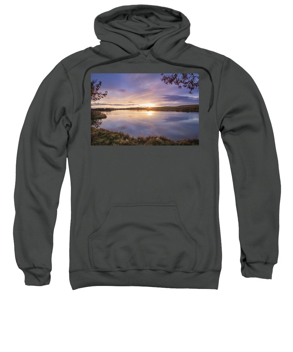 Iceland Sunset Sweatshirt featuring the photograph Sunset In Hella Iceland by Rebecca Herranen