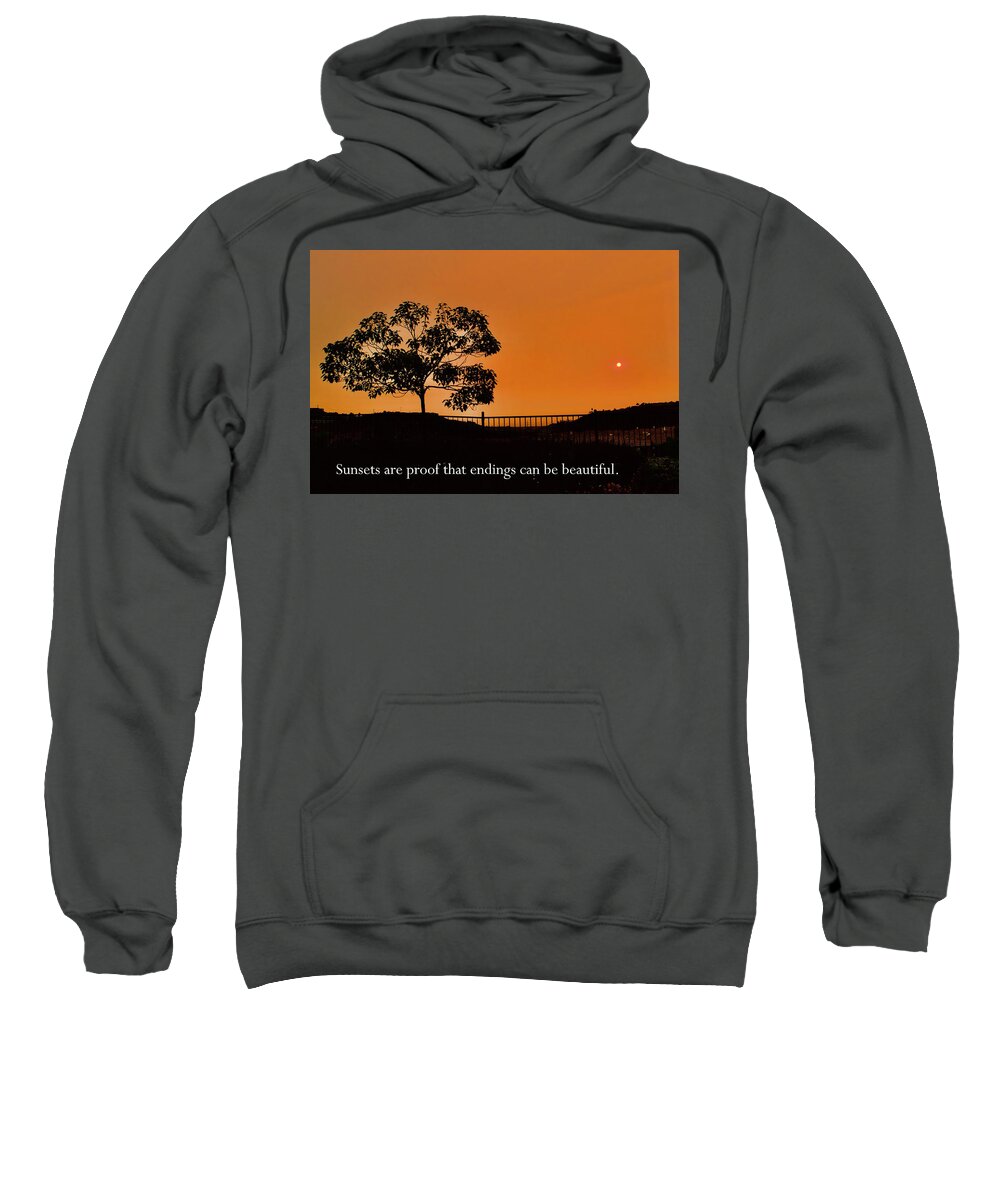 Sandiego Sweatshirt featuring the photograph Sunset by Bnte Creations