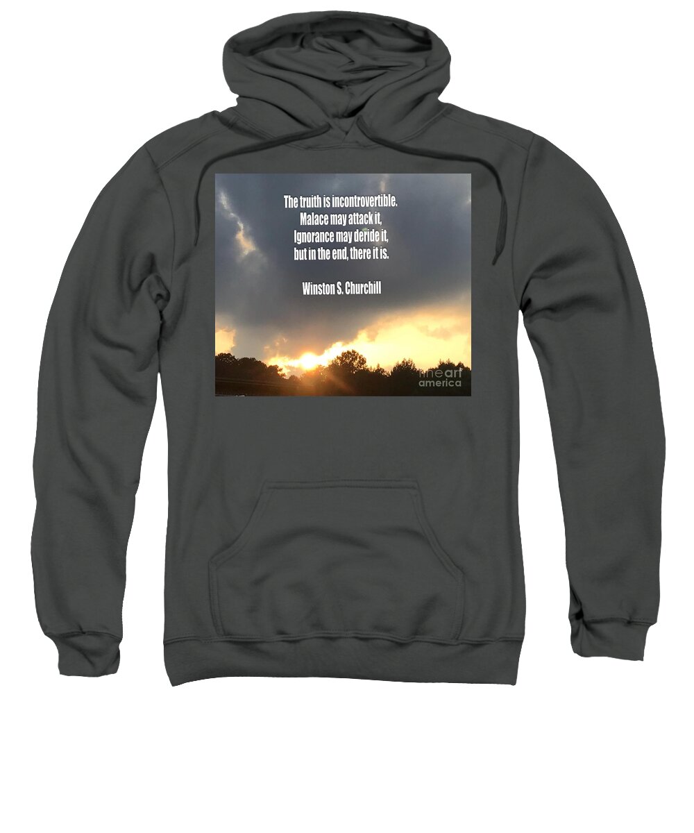 Sunset Sweatshirt featuring the photograph Sunset Truth by Catherine Wilson