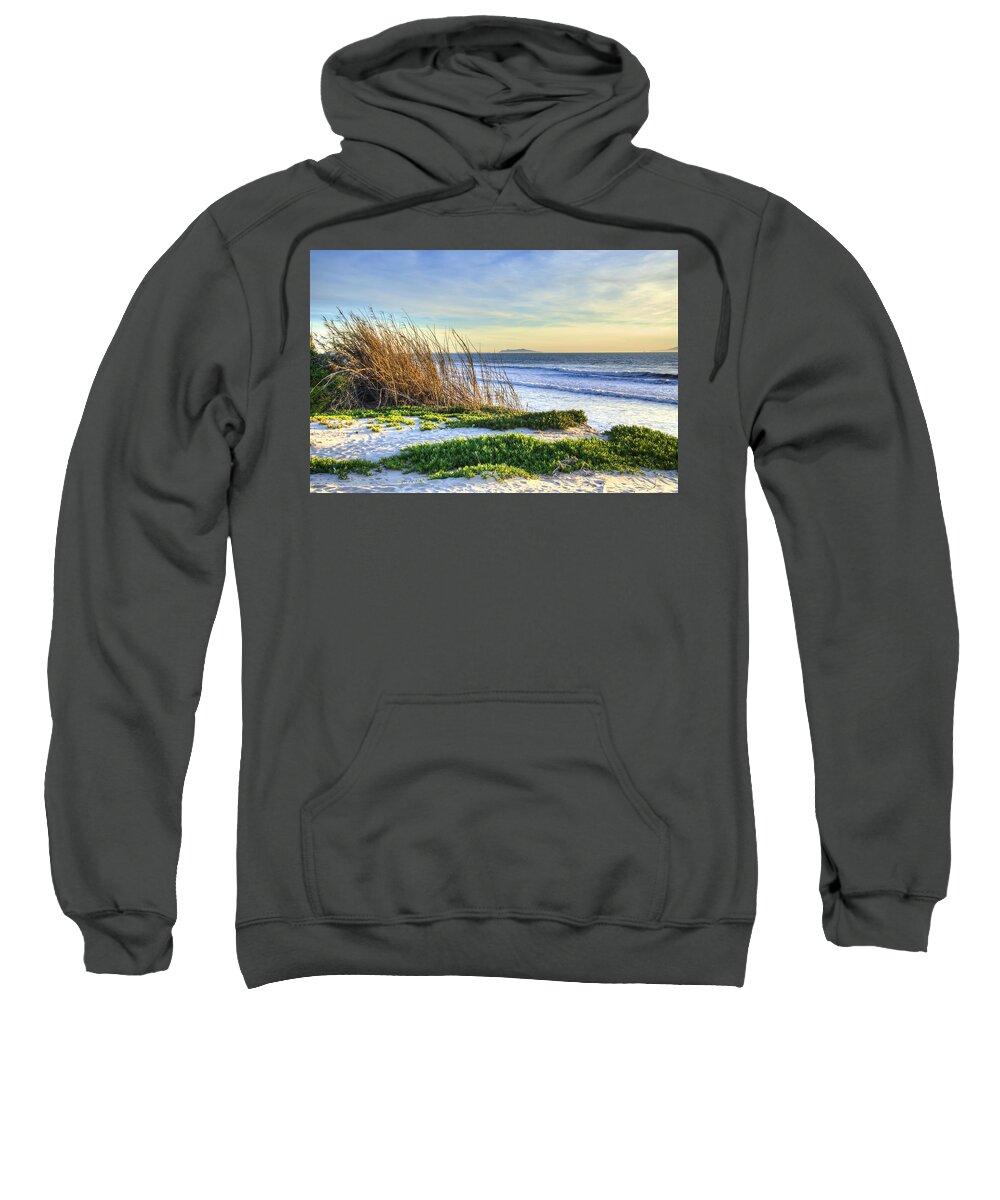 Ventura Harbor Sweatshirt featuring the photograph Surfers Knoll, Ventura Harbor by Wendell Ward