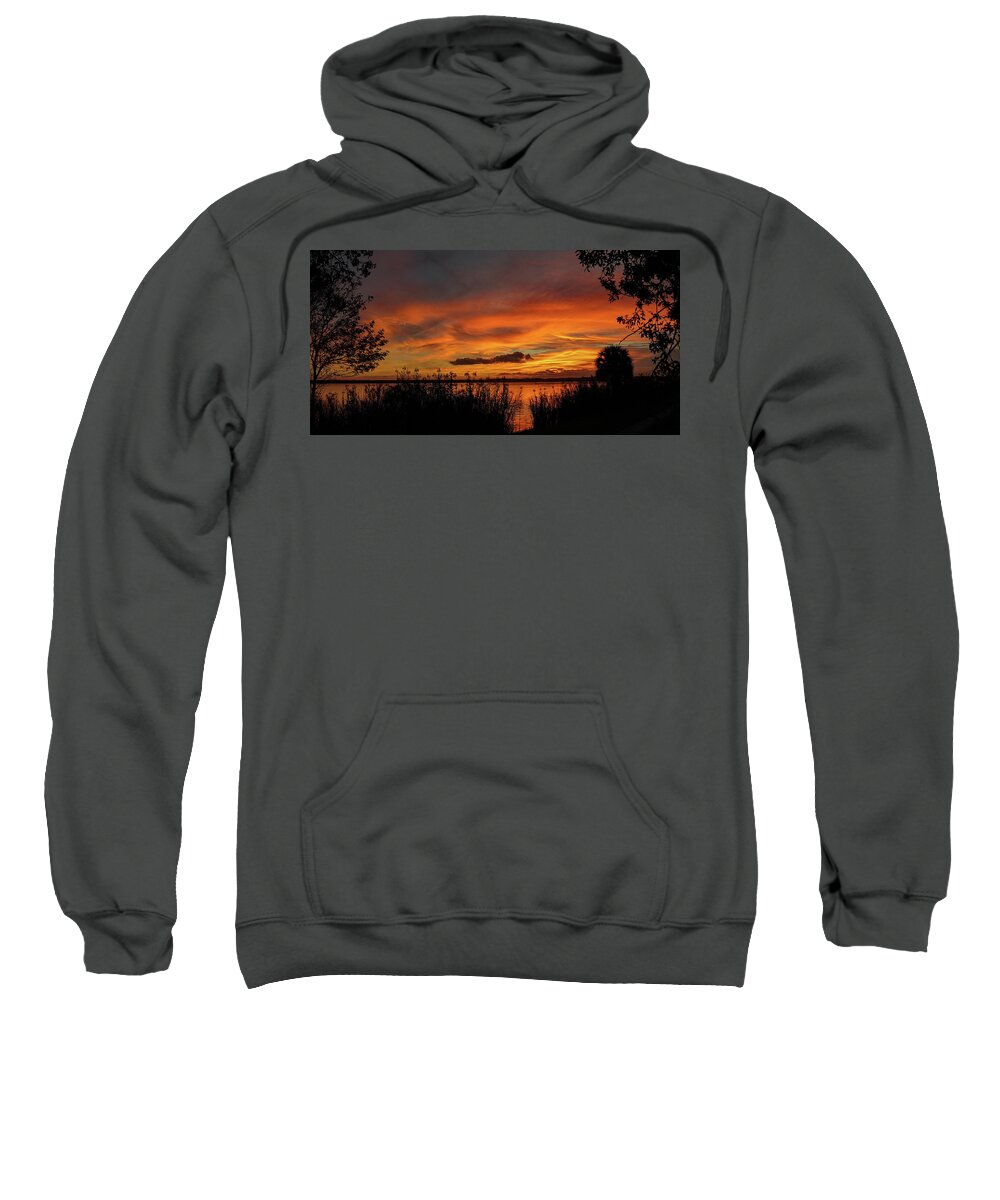Sunset Sweatshirt featuring the photograph Surrender to Nightfall by Randall Allen