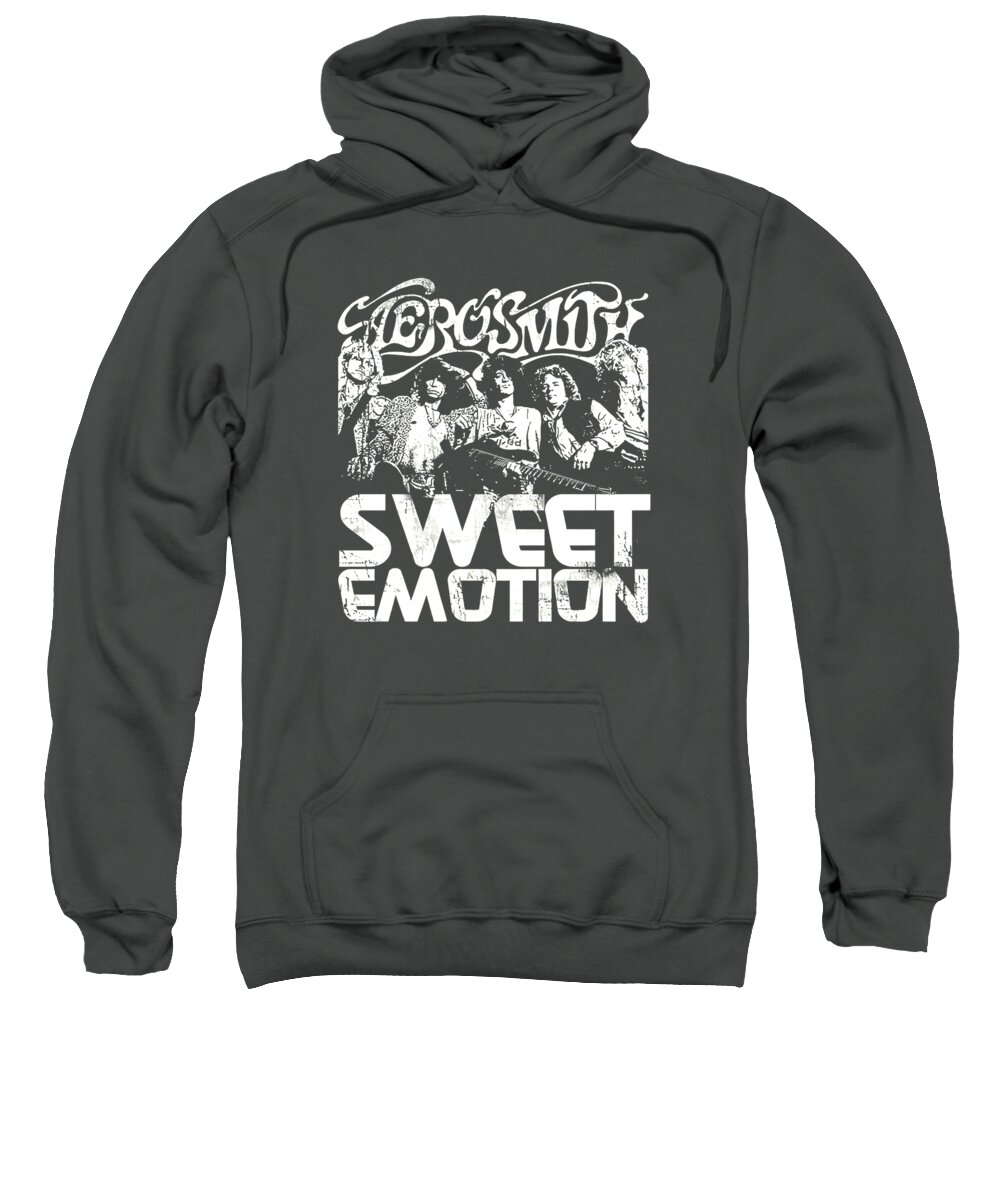 Aerosmith Sweatshirt featuring the digital art Sweet Emotion by Isaiah Ingram