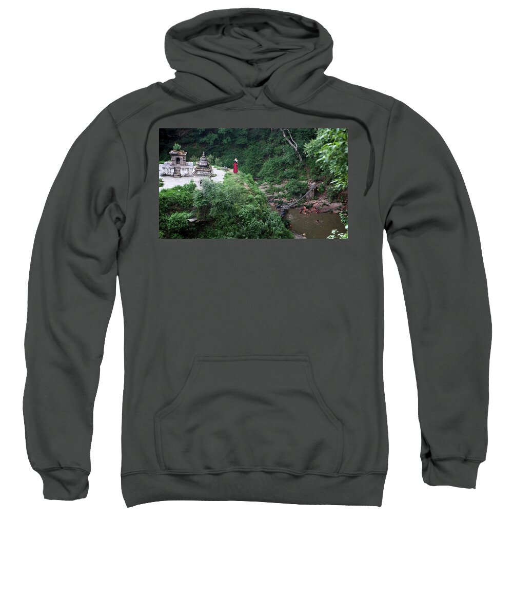 Boys Sweatshirt featuring the photograph Swimming in the Ruins by Joseph Philipson