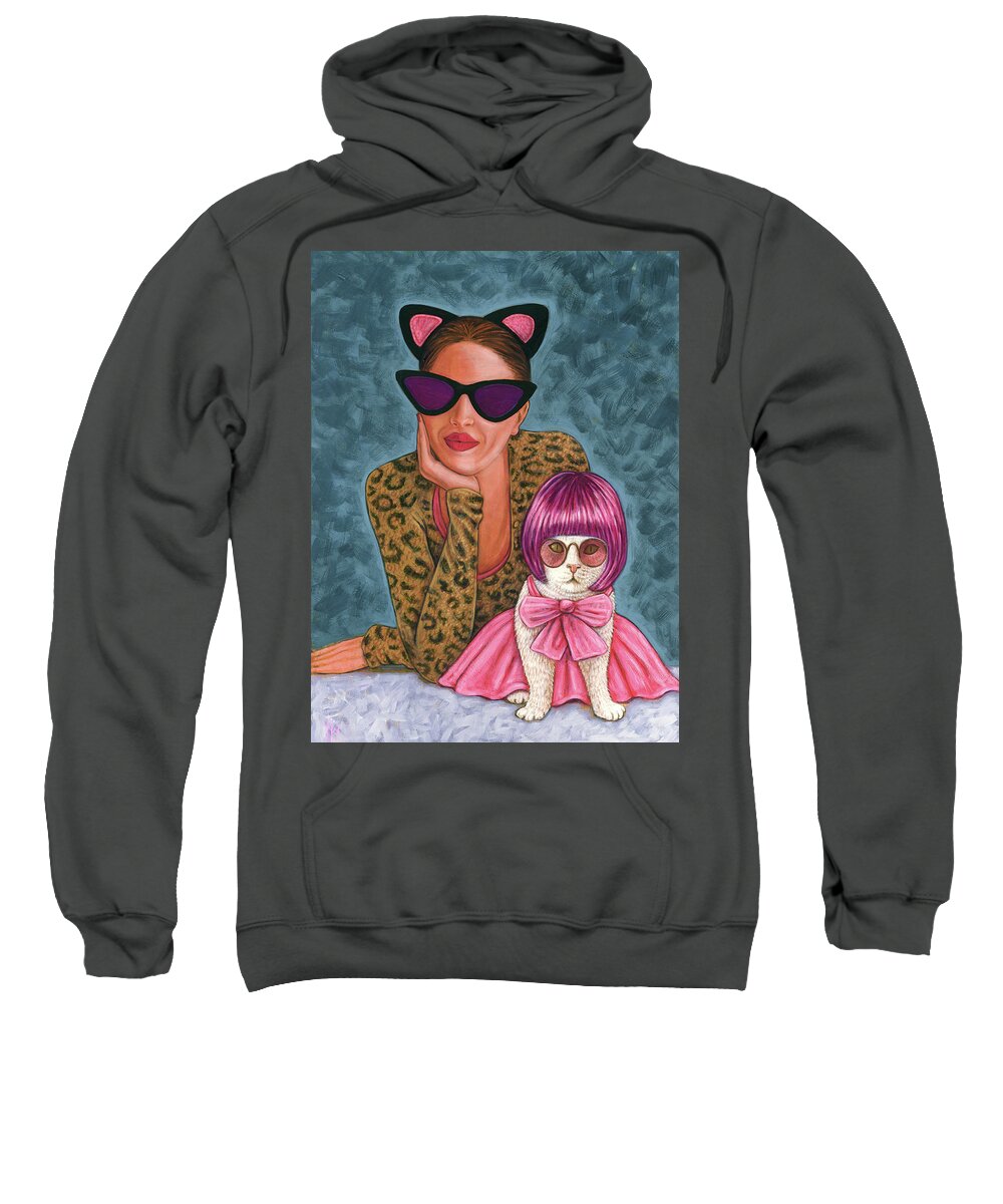 Woman Sweatshirt featuring the painting Switch by Holly Wood