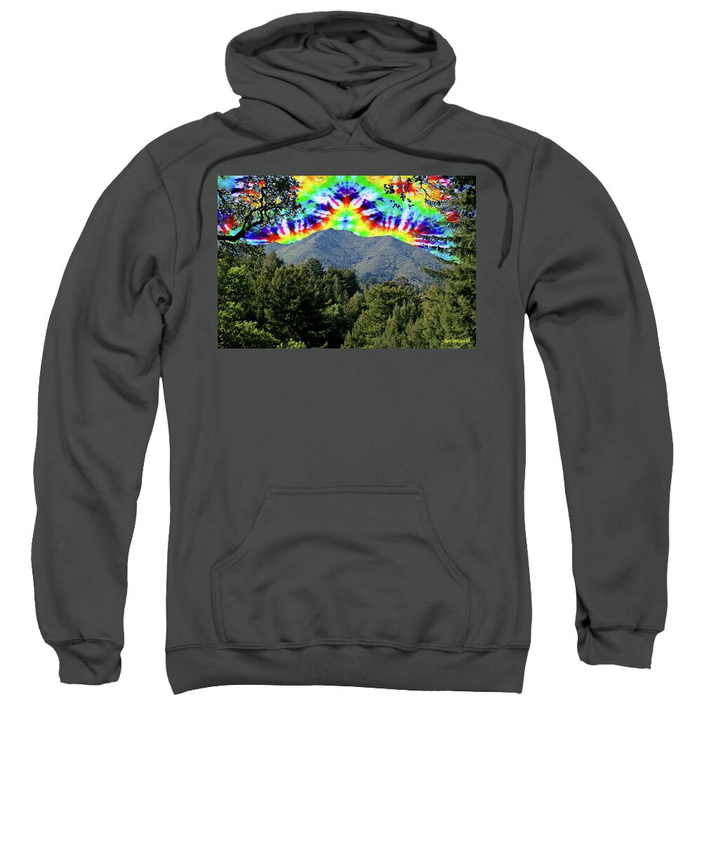 Mt. Tamalpais Sweatshirt featuring the photograph Tamalpais Sky Dye #4 by Ben Upham III