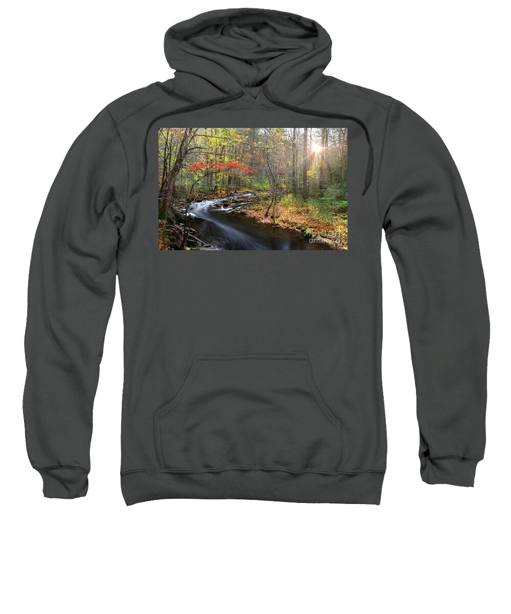 Tellico River Sweatshirt featuring the photograph Tellico Awakening by Rick Lipscomb