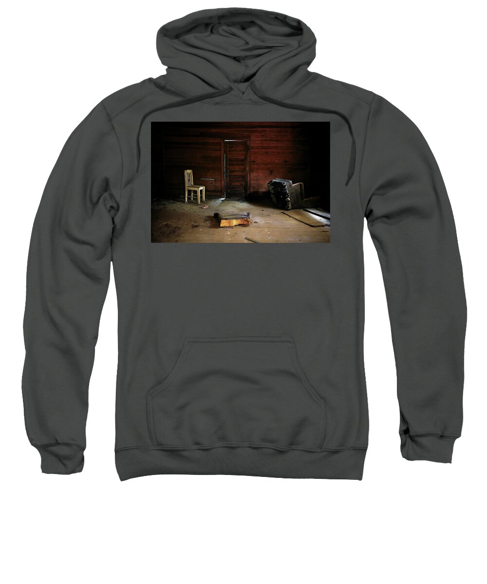 Urbex Sweatshirt featuring the photograph The door by Eyes Of CC