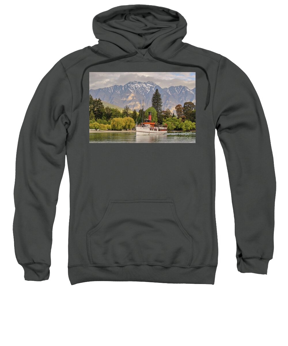 Mountain Sweatshirt featuring the photograph The Earnslaw by Werner Padarin
