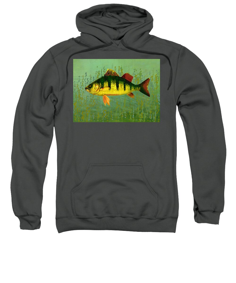 Vintage Sweatshirt featuring the mixed media The Fanciful Limon Barb by Shelli Fitzpatrick