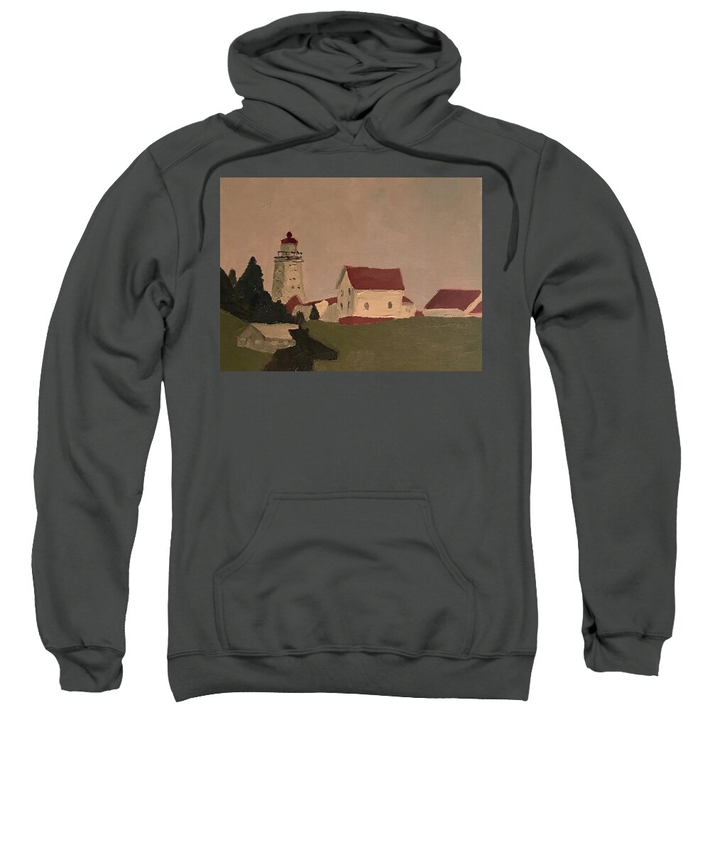  Sweatshirt featuring the painting The Farm by John Macarthur