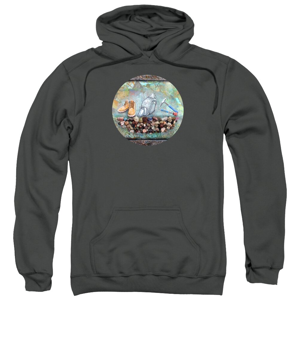 Art Sweatshirt featuring the painting The Magic That Lay Beneath Our Feet by Malinda Prud'homme