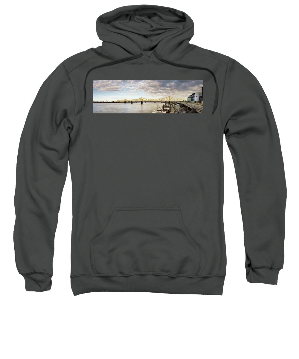 America Sweatshirt featuring the photograph The Ohio River at Louisville by Alexey Stiop
