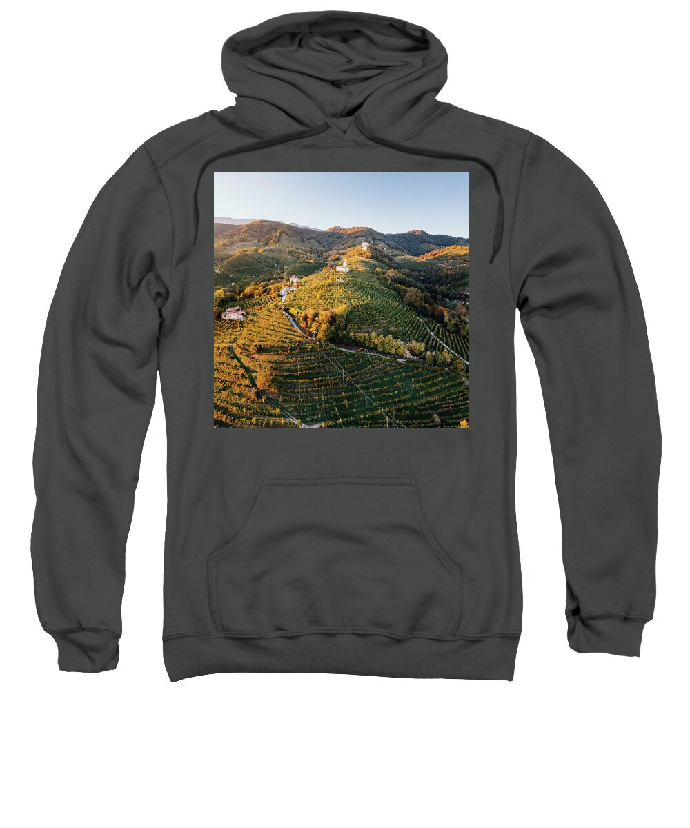 Nature Sweatshirt featuring the photograph The Prosecco Land by Francesco Riccardo Iacomino