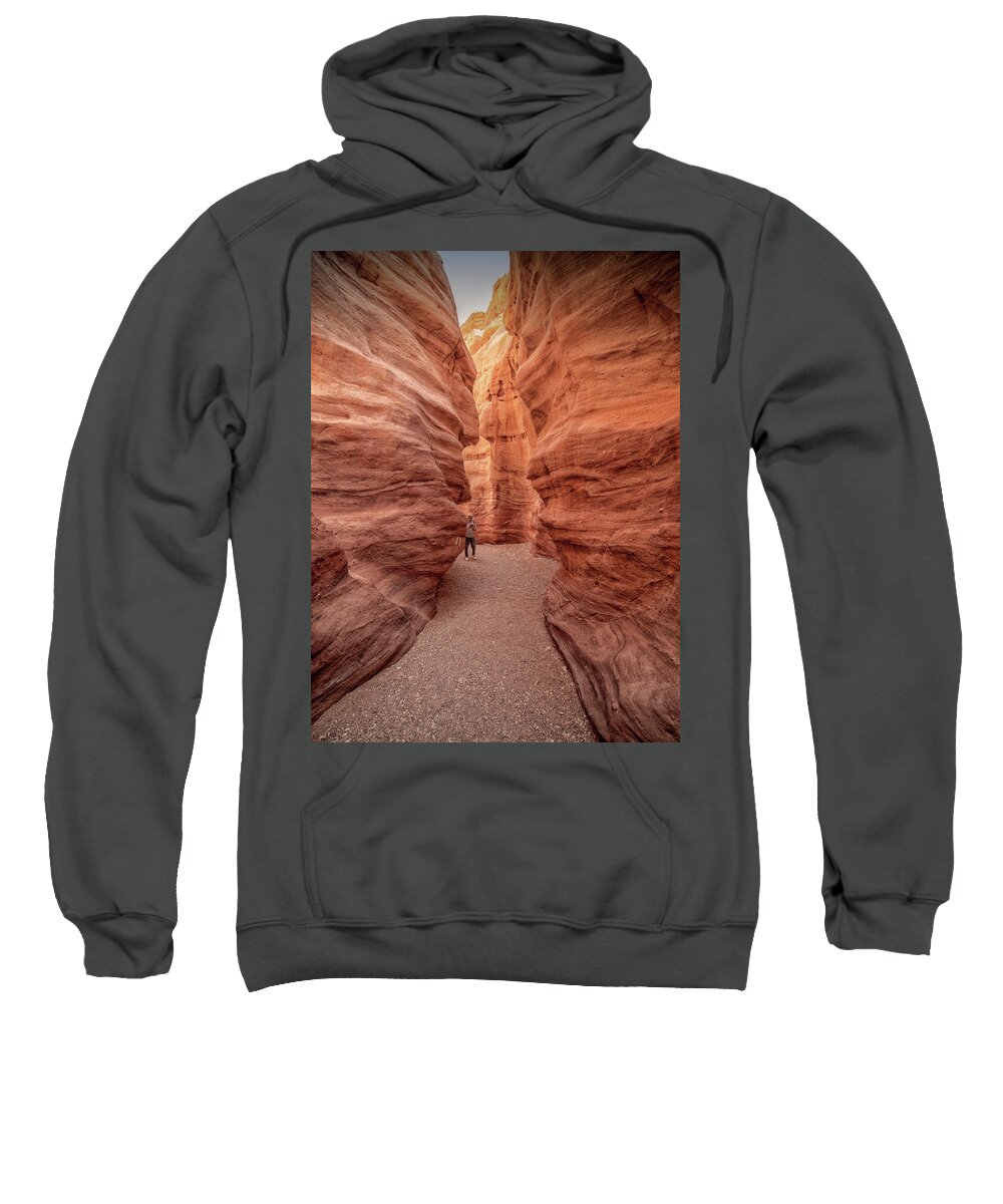 Rocks Sweatshirt featuring the photograph The Red Canyon by Uri Baruch