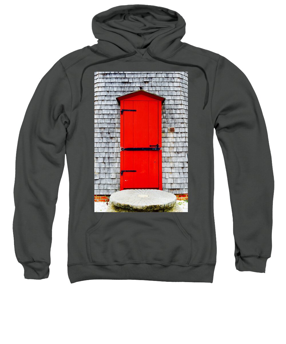 Door Sweatshirt featuring the photograph The Red Door by Debra Banks