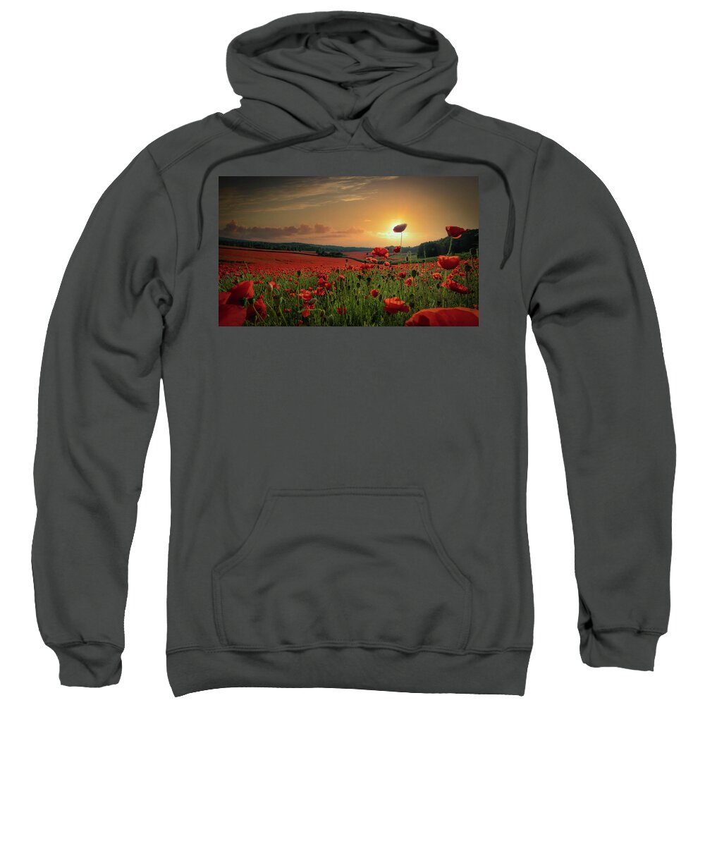 Landscape Sweatshirt featuring the photograph The red valley by Remigiusz MARCZAK
