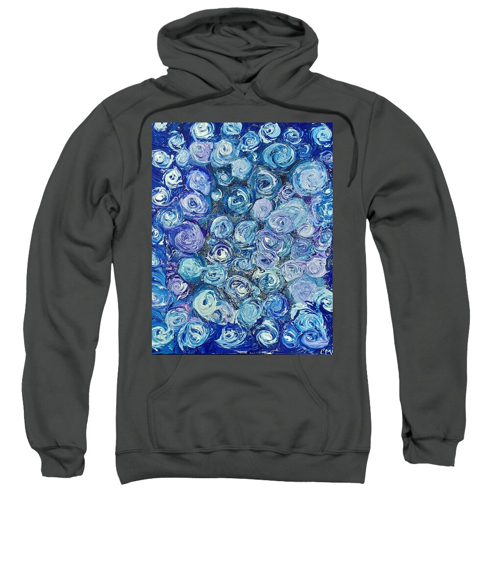 Abstract Sweatshirt featuring the painting The Rose Marie by Christina Knight