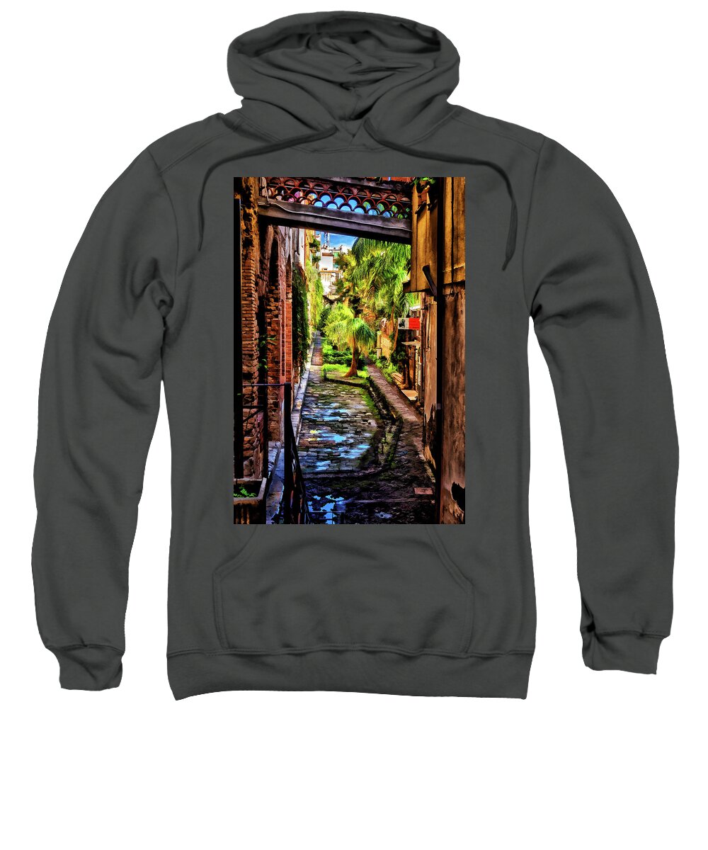 Italy Sweatshirt featuring the photograph The Secret Garden by Monroe Payne