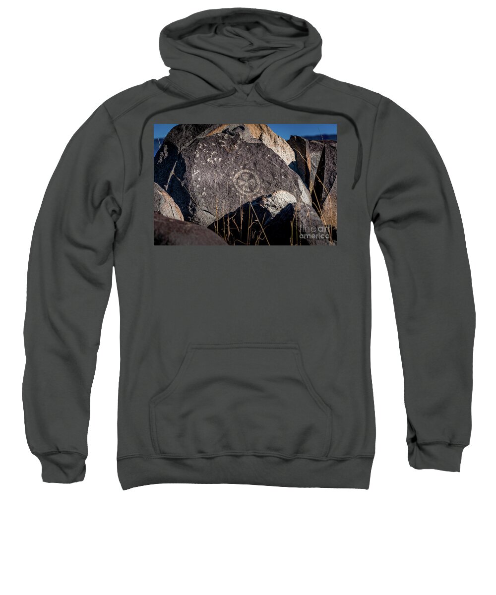Ancient Sweatshirt featuring the photograph Three Rivers Petroglyphs #23 by Blake Webster