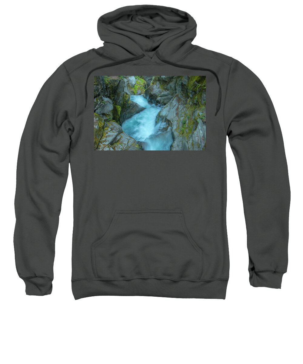 Mount Rainier National Park Sweatshirt featuring the photograph Three Tiers by Doug Scrima