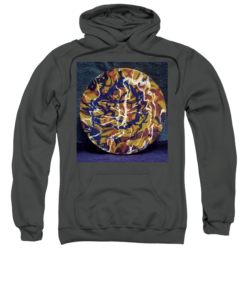 Abstract Sweatshirt featuring the painting Tiny Dancers by Pour Your heART Out Artworks