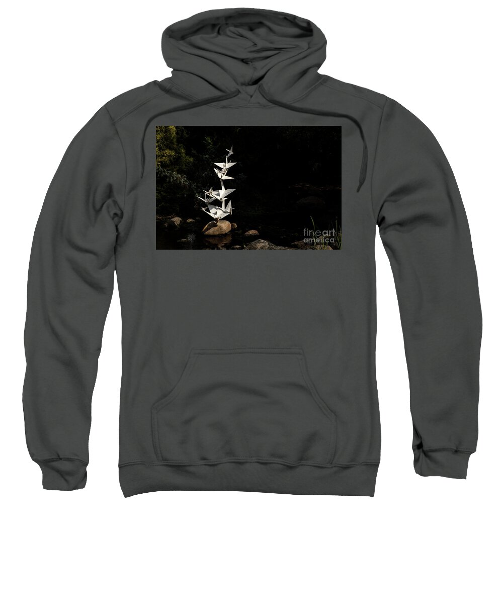 Botanic Gardens Sweatshirt featuring the photograph To Sun and Moon by Marilyn Cornwell