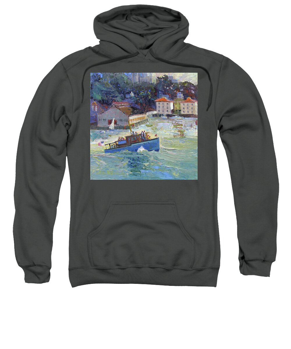 Golden Gate Sweatshirt featuring the painting To the Gate and Back by John McCormick