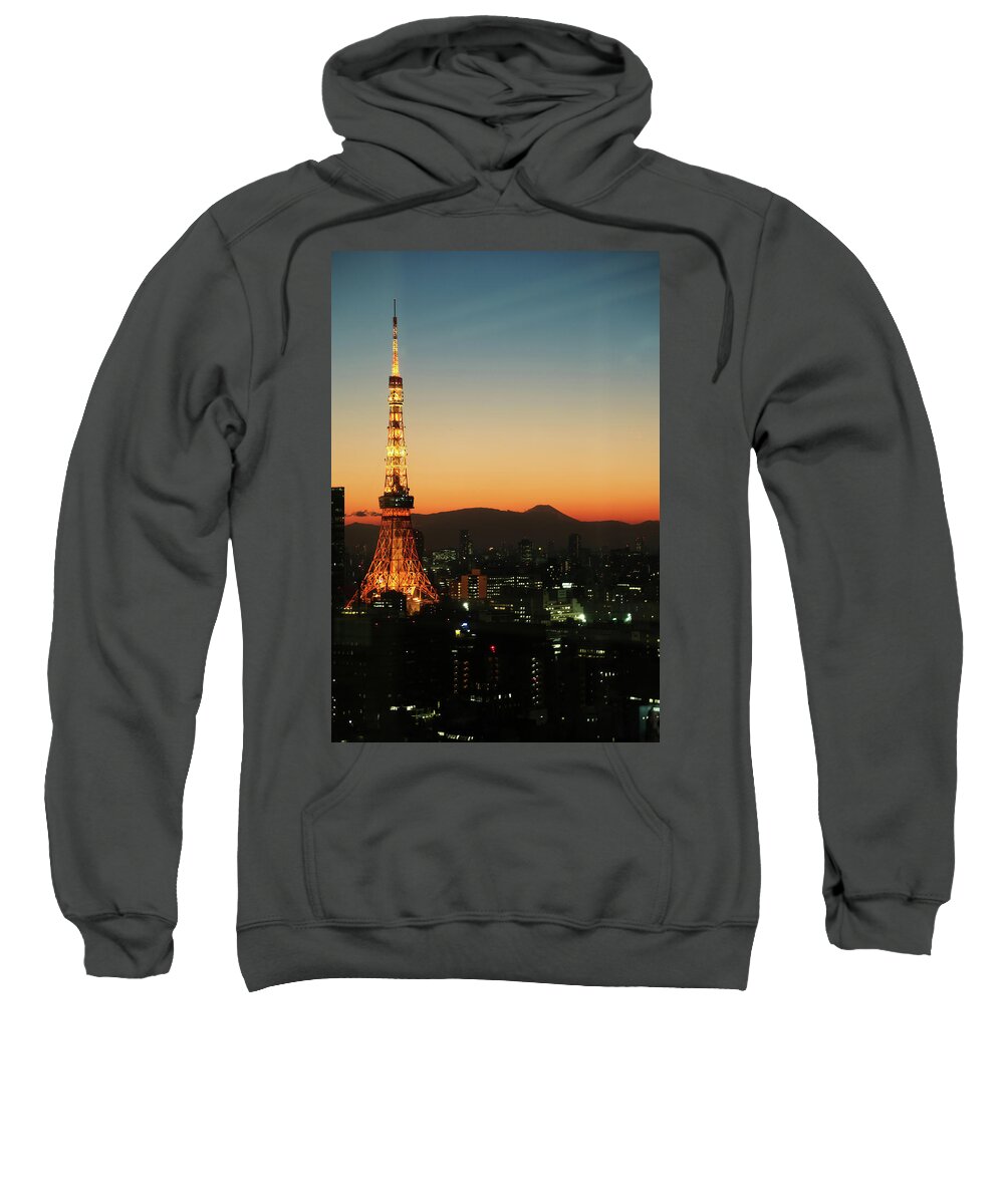 Tokyo Sweatshirt featuring the photograph Tokyo in the evening by Kaoru Shimada
