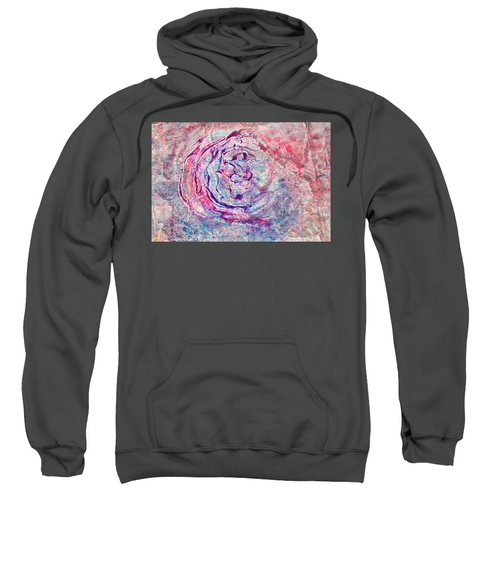 Wall Art Sweatshirt featuring the painting Twirling and Whirling by Ellen Palestrant