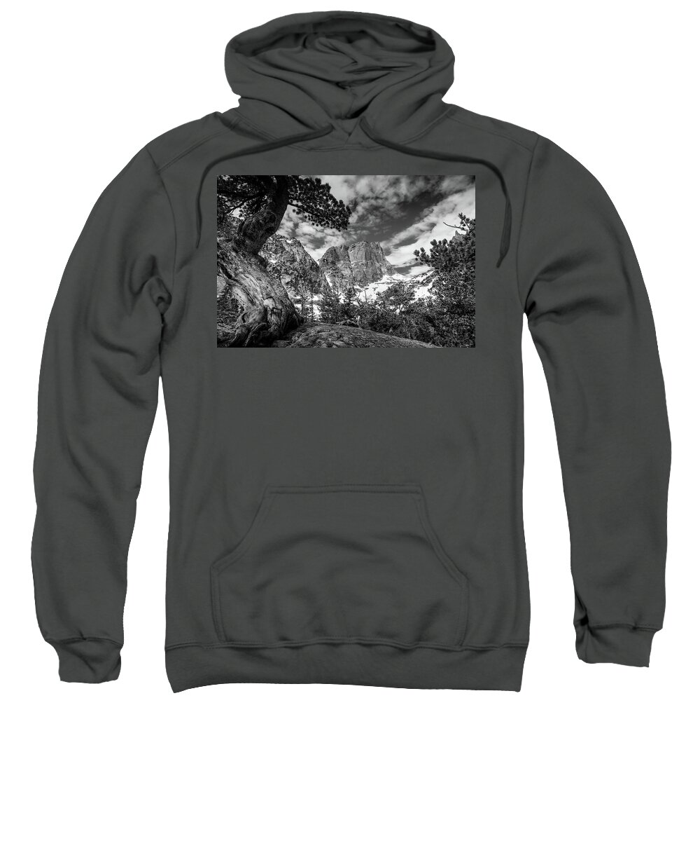 Twisted Mountain Frame Sweatshirt featuring the photograph Twisted Mountain Frame by Dan Sproul