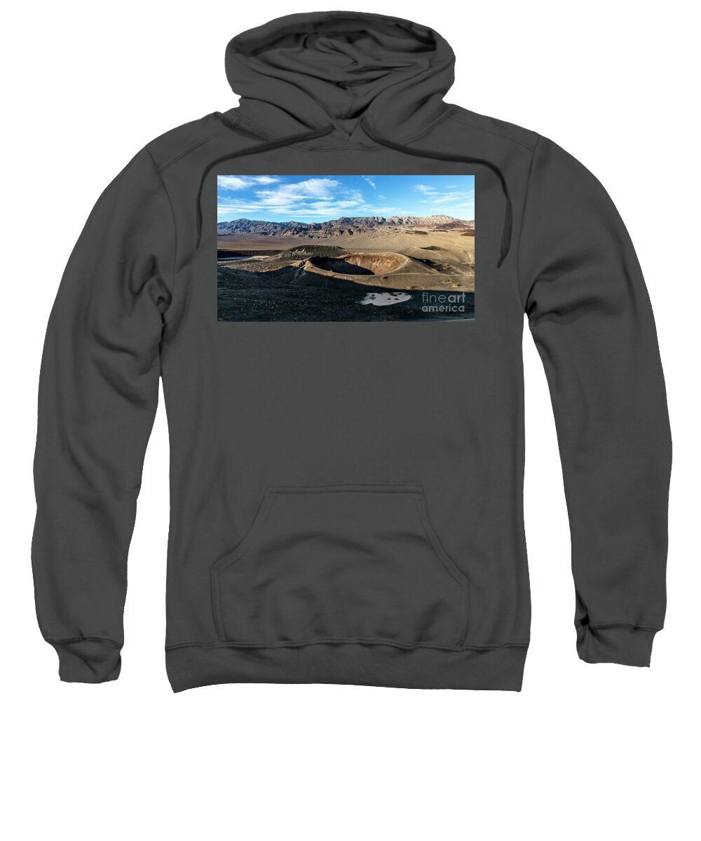 Death Valley Sweatshirt featuring the photograph Ubehebe Crater by Erin Marie Davis