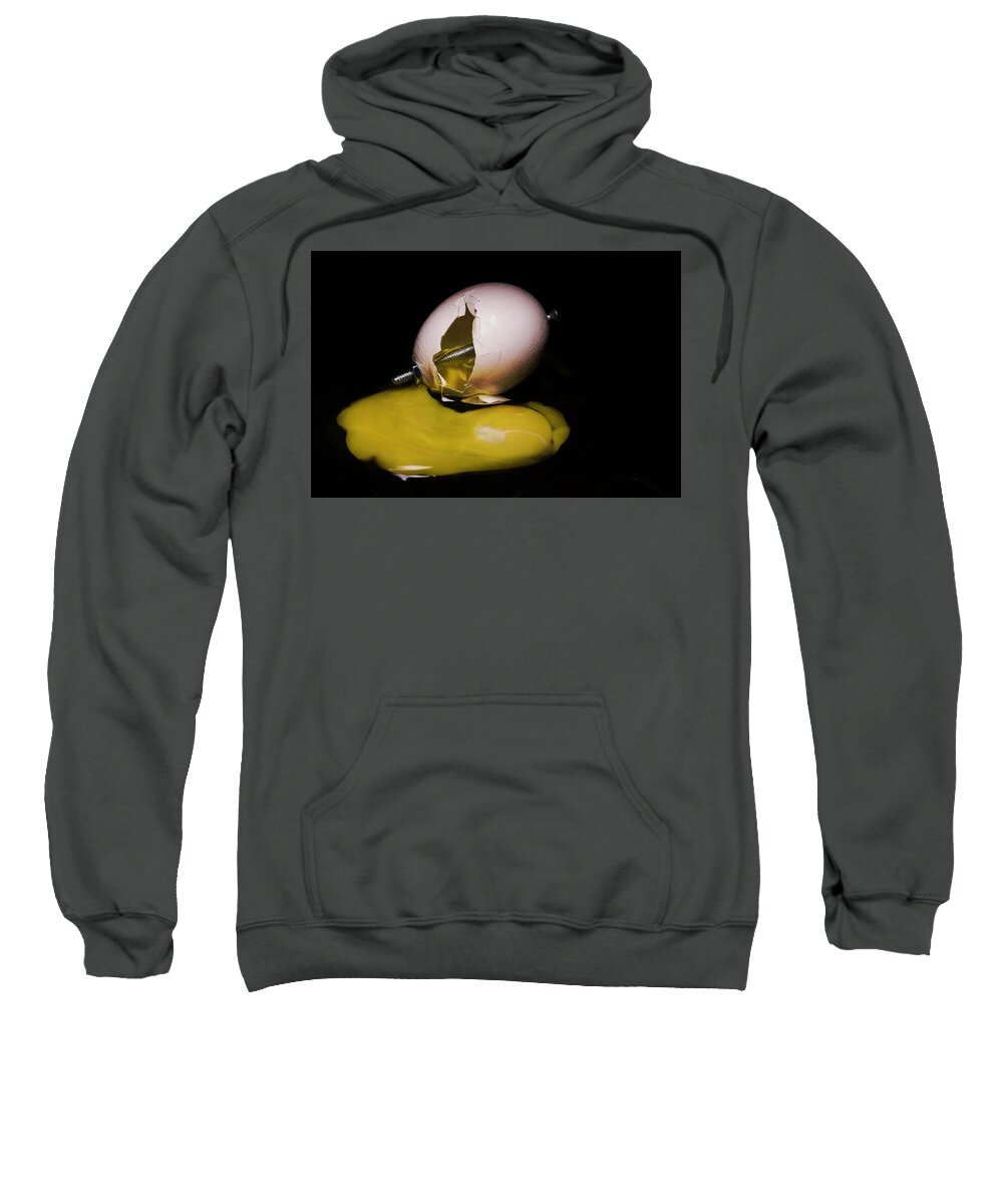 Egg Sweatshirt featuring the photograph Unseccessful Plan by Pete Rems