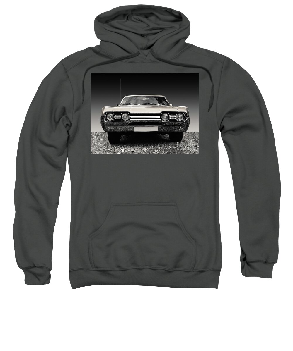 1967 Sweatshirt featuring the photograph US American classic car 1967 Cutlass supreme sports coupe by Beate Gube
