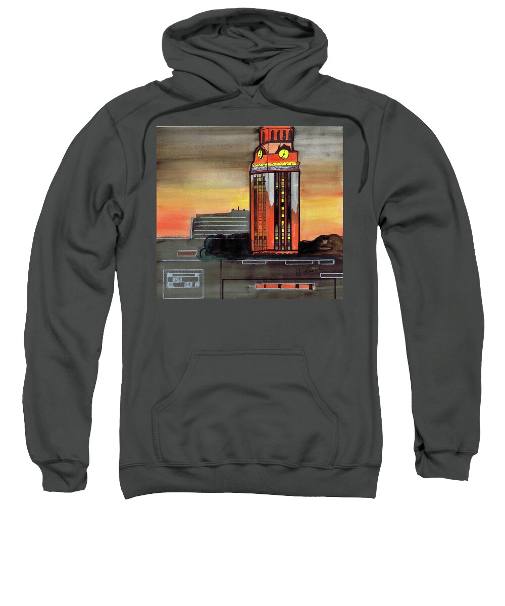  Sweatshirt featuring the painting UT Number 1 by Genevieve Holland