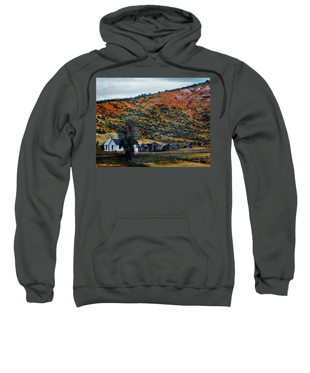 - Utah Homestead Sweatshirt featuring the photograph - Utah Homestead by THERESA Nye