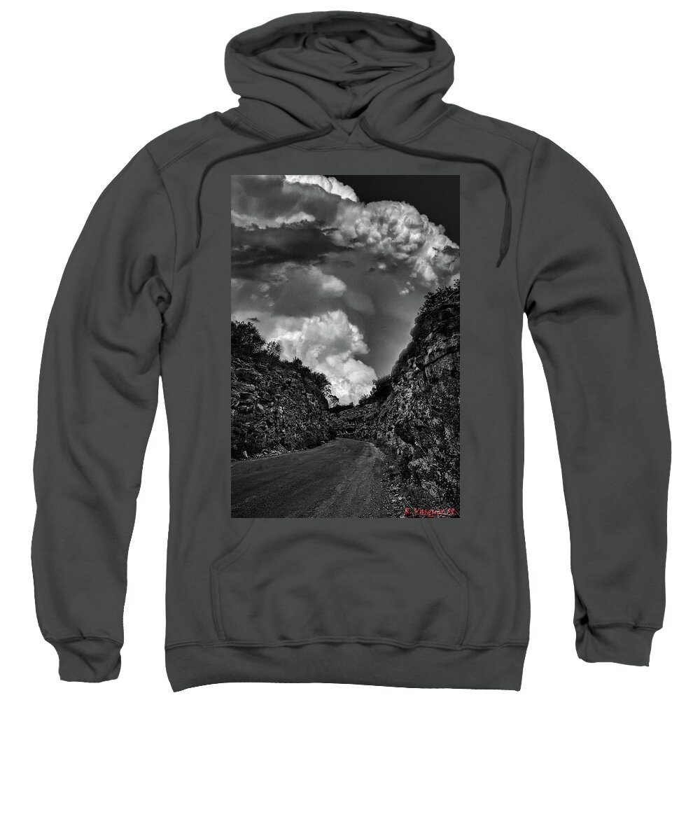 Road Sweatshirt featuring the photograph Valley Road by Rene Vasquez